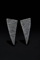 Men's titanium earrings "Fangs" 