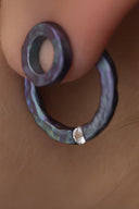 Colorful "Ear jacket" earrings