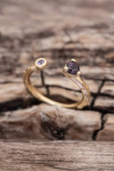 Yellow gold ring "Lygė"