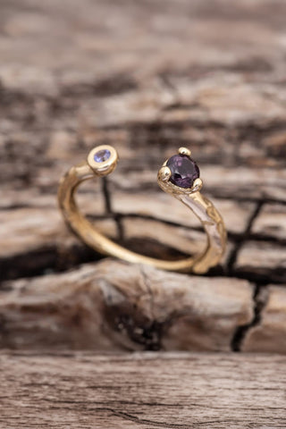 Yellow gold ring "Lygė"