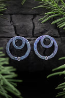 Colorful "Ear jacket" earrings