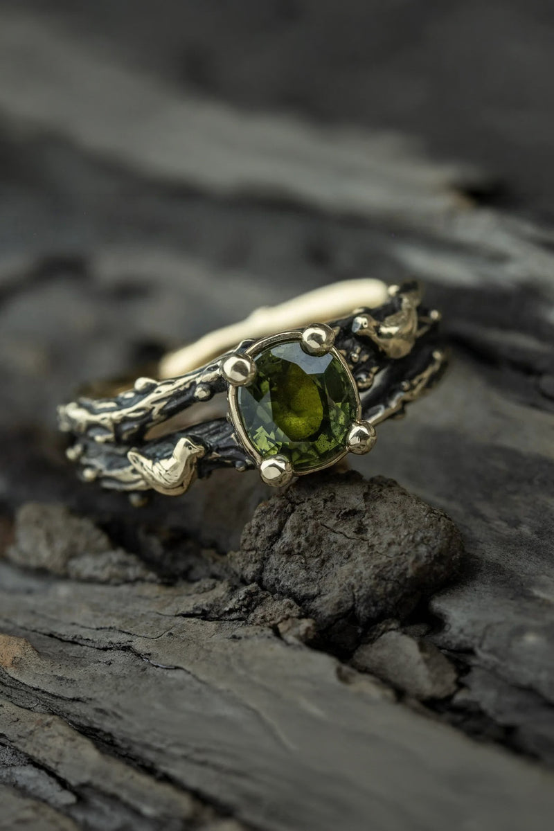 Author's yellow gold ring "Goodbye"