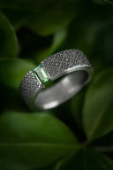Titanium ring "National band"