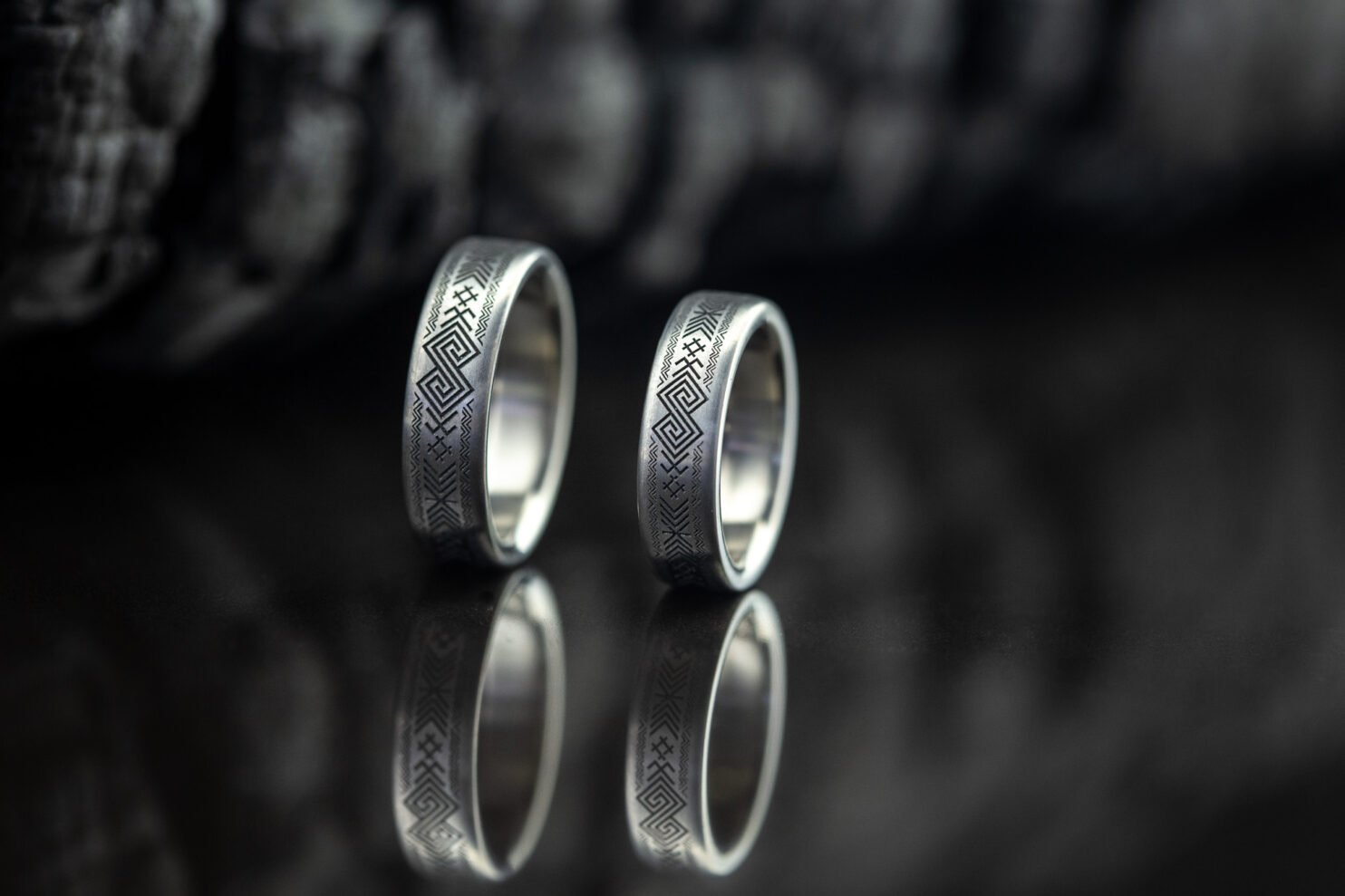 Vestuviniai žiedai iš titano
