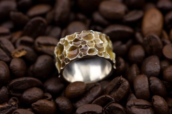 Sidabrinis žiedas "Kava"